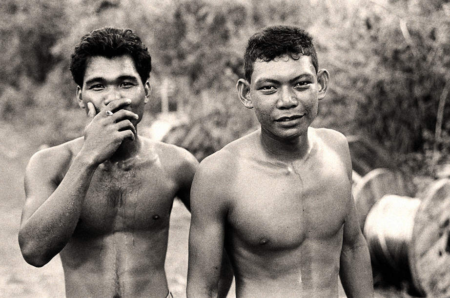 Two men in Sumatra Indonesia